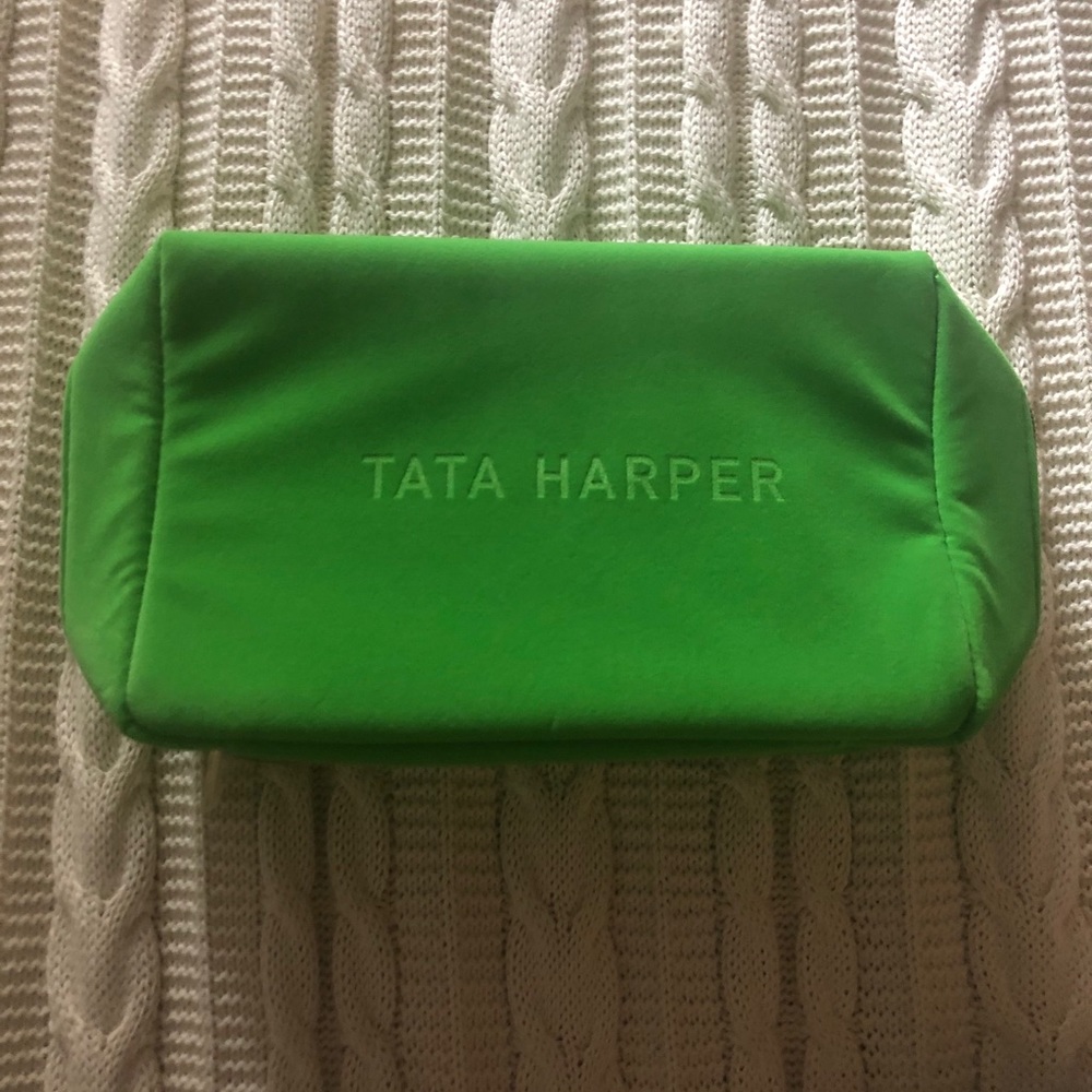 PRICE DROP Tata Harper Velvet feel cosmetic bag